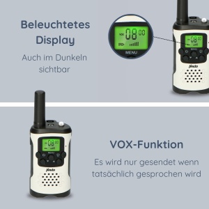 Walkie Talkie Alecto FR-175 - 7km, 8 Canale, Culoare Alb - Img 5