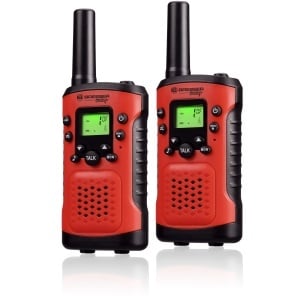 Walkie Talkie pentru copii Bresser Junior, set 2 bucati, raza 6 km, rosu