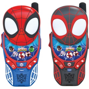 Walkie-Talkie VTech Marvel Spidey, 2 bucati, 200m, design Spidey si Miles