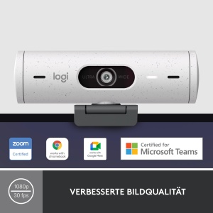 Webcam Logitech Brio 500 Full-HD, 1080p, cu Microfon Dual si Corectie Automata a Luminii - Img 2