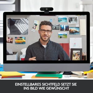 Webcam Logitech BRIO Ultra-HD 4K, 30 FPS, Infrarosu, 5x Zoom - Img 7