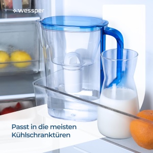 Wessper 3D Slim AquaClassic 27L Filtru Apa Compatibil Brita Classic Albastru - Img 5