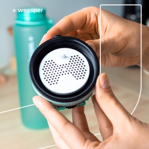 Wessper Actitex DISC Filtru Apa pentru Sticle 1L Carbon Activ BPA Free Set 2 Bucati - Img 7