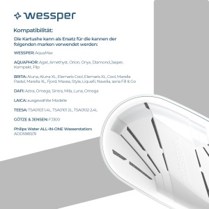 Wessper D3 Slim Aquamax Cana Filtrare Apa 27L Negru Set cu 6 Cartuse - Img 6