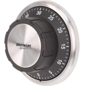Westmark Cronometru pe termen scurt/cronometru de bucatarie, mecanic, magnetic, 1-60 minute, otel inoxidabil/plastic, Redondo, antracit/argintiu, 10922260