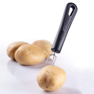 Westmark Jacket Furculita pentru cartofi cu 3 varfuri, Lungime: 15,9 cm, Otel inoxidabil/Plastic, Delicat, Negru, 28142270 - Img 3
