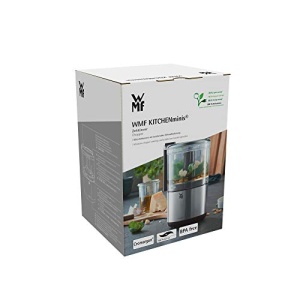 WMF Kitchen Minis Chopper, tocator multiplu Cromargan mat, care economiseste spatiu, cu actionare cu o singura mana, recipient detasabil (0,3 l), 65 W - Img 7