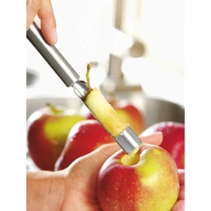 WMF Profi Plus Apple Cookie Cutter 21,5 cm, otel inoxidabil Cromargan partial mat, taietor de biscuiti cu miez de mar ideal pentru mere si pere, miez de mere - Img 5