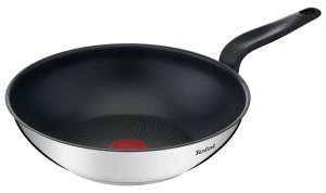Wok din inox Tefal Primary 28 cm, cu antiaderenta, ideal pentru gatit asiatic - Img 2