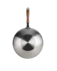 Wok IBILI Karbonsteel, 32 cm, din otel carbon, inductie, ecologic - Img 2