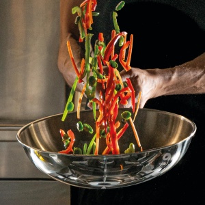 Wok IBILI Triply Natural 20 cm, inox, inductie, fara antiaderent - Img 5