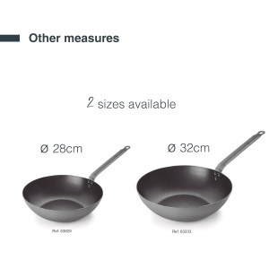 Wok Lacor Ferrum 63233, 100 Fier Natural, 32cm, PFOA-Free - Img 5