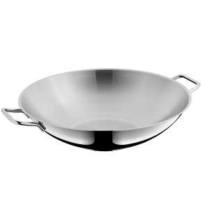 Wok WMF Macao 36 cm cu capac din sticla, Cromargan inoxidabil, 4.5L - Img 3