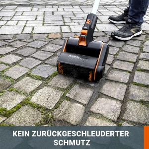 WORX WG441E.9 Perie multipla fara fir 20V - perie de suprafata multifunctionala pentru curatarea suprafetelor de piatra si lemn si indepartarea buruienilor - conexiune de apa integrata - compatibil PowerShare - fara baterie si incarcator - Img 4