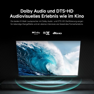 Xiaomi F 32 inchi 81 cm HD Smart TV Fire TV tuner triplu DVB-CSS2TT2 Dolby Audio DTS VirtualX DTS-HD Control vocal cu Alexa compatibil cu Apple AirPla - Img 5