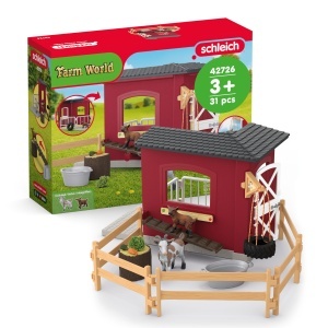 Zaraza Schleich Ziegenstall 42726 31 piese pentru copii de la 3 ani - Img 1