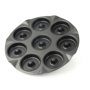 Zenker 7426 Tava de copt speciala pentru 8 bucati - Coacere usoara si sanatoasa, antiaderenta, O33 cm, Negru - Img 5
