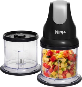 Zerkleinerator electric Ninja Express Chop NJ1002EUBK, 200W, 2 boluri, negru - Img 1