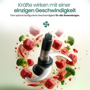 Zerkleinerer EMERIO 500ml, 400W, 4 lame din otel inoxidabil - Img 2