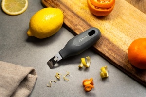 Zester 2 in 1 Zyliss cu maner din grau, inox, pentru lamaie si lime - Img 6