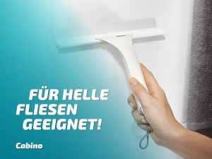 Abraziv pentru dus Leifheit Cabino, 24 cm, pentru sticla si faianta, usor - Img 5