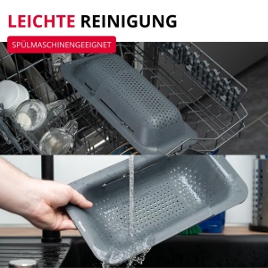 Abtropfsieb pentru Spulbecken Westmark, 36-49 cm, BPA-free, Negru - Img 7