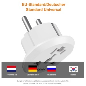 Adaptor de calatorie GRIFEMA GD605, 2 buc, 4000W, universal - Img 6