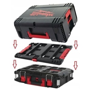 Adaptor de montaj Milwaukee 4932471638, rosu, pentru cutii HD - Img 3