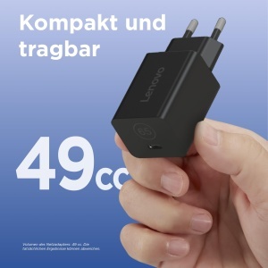 Adaptor Lenovo GaN Nano 65W USB-C, incarcare rapida, cablu 1,8m - Img 6