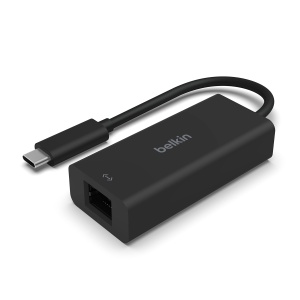 Adaptor USB-C la Ethernet Belkin, 2,5 Gbs, compatibil cu MacBook ProAir si alte dispozitive