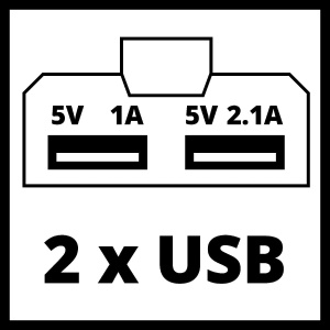 Adaptor USB Einhell TC-CP 18 Li USB-Solo Power X-Change 2 porturi USB incarcare rapida 21A - Img 6