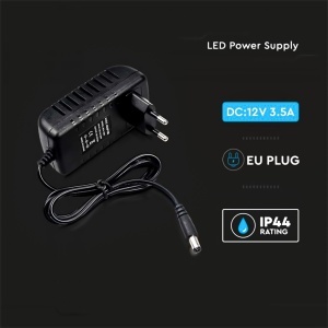 Adaptor V-TAC 12V 42W 3.5A pentru camere si LED-uri, Negru - Img 4