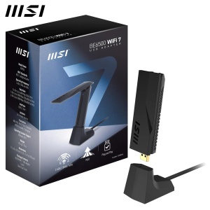 Adaptor WiFi 7 MSI BE6500, viteza tri-band 2880 Mbits, antena ajustabila - Img 6