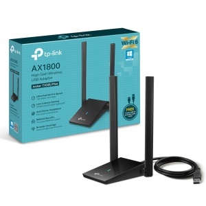 Adaptor WiFi TP-Link Archer TX20U Plus, WiFi 6 AX1800, USB 3.0, Negru