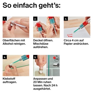 Adhesiv 2 componente fischer Kraftkleber 25 ml, transparent, rezistent la apa - Img 5
