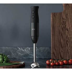 AEG HB4-1-6GG Blender de mana / 2 lame din otel inoxidabil / incl. accesorii extinse / fara BPA / 2 setari de viteza / functie turbo / se poate spala in masina de spalat vase / otel inoxidabil periat / gri - Img 6