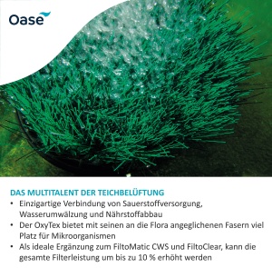 Aerator pentru iaz OASE OxyTex 400, sistem de filtrare si oxigenare - Img 2