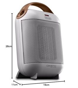 Aeroterma DeLonghi HFX30C18IW 1800 W 2 trepte de incalzire Anti-Frost alb - Img 3