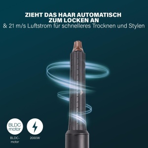 Airstyler Princess Profi, 7-in-1, 2000W, Ioni, 3 trepte de caldura - Img 3