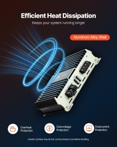 Amplificator auto VEVOR Monoblock 400W RMS, 124 Ohm, cu telecomanda bass - Img 6