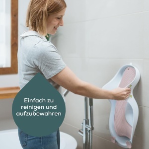 Angelcare Badesitz Light Pink Suport Ergonomic pentru Baie Bebe Material Soft-Touch - Img 8