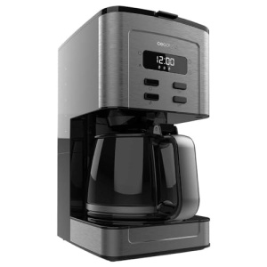 Aparat de cafea Cecotec Coffee 56 Time, 800W, Programati-va cafeaua, Otel inoxidabil, Ecran LCD, Protectie impotriva caderii, Capacitate 1.3L, 12 cani, Oprire automata, Rezervor cu fereastra - Img 2