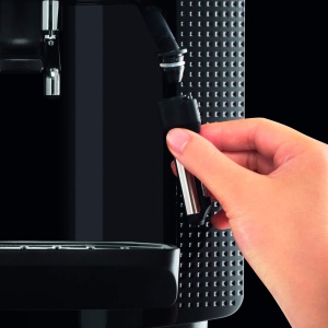 Aparat de cafea complet automat Krups Essential cu tub de lapte, functie de 2 cani, afisaj LCD, curatare usoara, aparat de cafea, sigiliu TUV, negru, EA816031 - Img 5