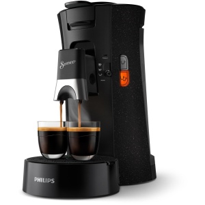Aparat de cafea PHILIPS Senseo Select - Coffee Strength Selection Plus, tehnologie Crema Plus, rezervor de apa de 0,9 L, economisire a energiei, functie cu doua cani, functie Memo, gura de scurgere reglabila pe inaltime (CSA240/20) - Img 1