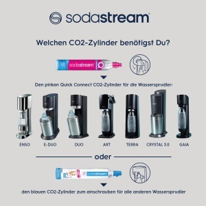 Aparat de carbonatare SodaStream Enso Premium Design din otel inoxidabil Culoare argintie Sistem simplu de schimb CO2 - Img 8