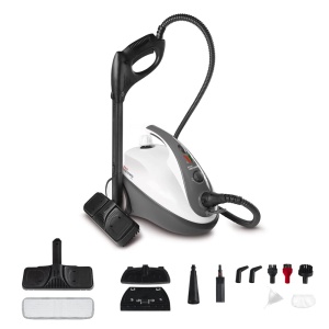 Aparat de curatare cu aburi Polti Smart 30 S, 1800 W, 3 bar, NegruAlb