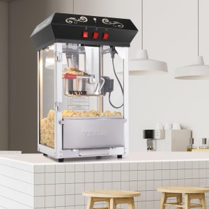 Aparat de facut popcorn VEVOR NP08001SE, 850W, capacitate 48 portii, stil cinema, negru - Img 8