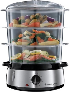 Aparat de gatit cu aburi Russell Hobbs 19270-56, 9L, 800W, timer 60 min, BPA-free