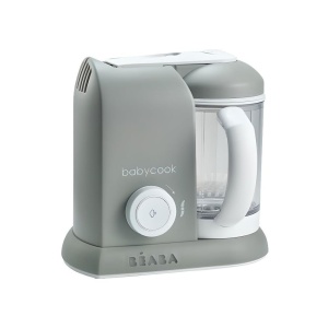 Aparat de gatit pentru bebelusi BEABA Babycook Solo 4 in 1, 1100 ml, gri