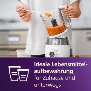 Aparat de gatit pentru bebelusi Philips Avent SCF88320, 4-in-1, 1000 ml, cu mixer - Img 7